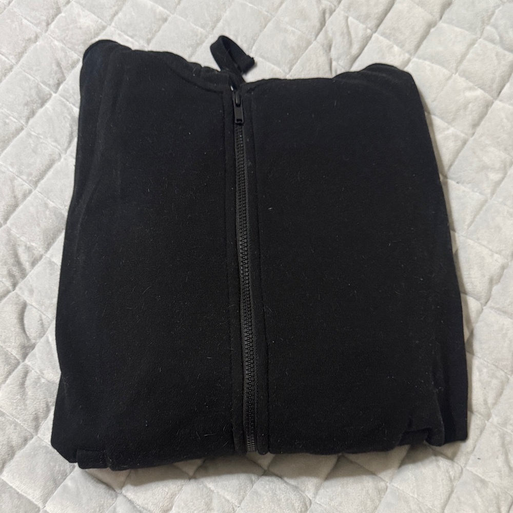 Classic Black Zip-Up Hoodie